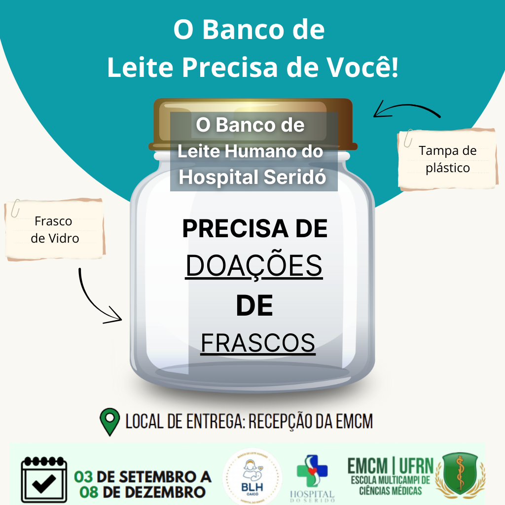 Doação de frascos para o Banco de Leite