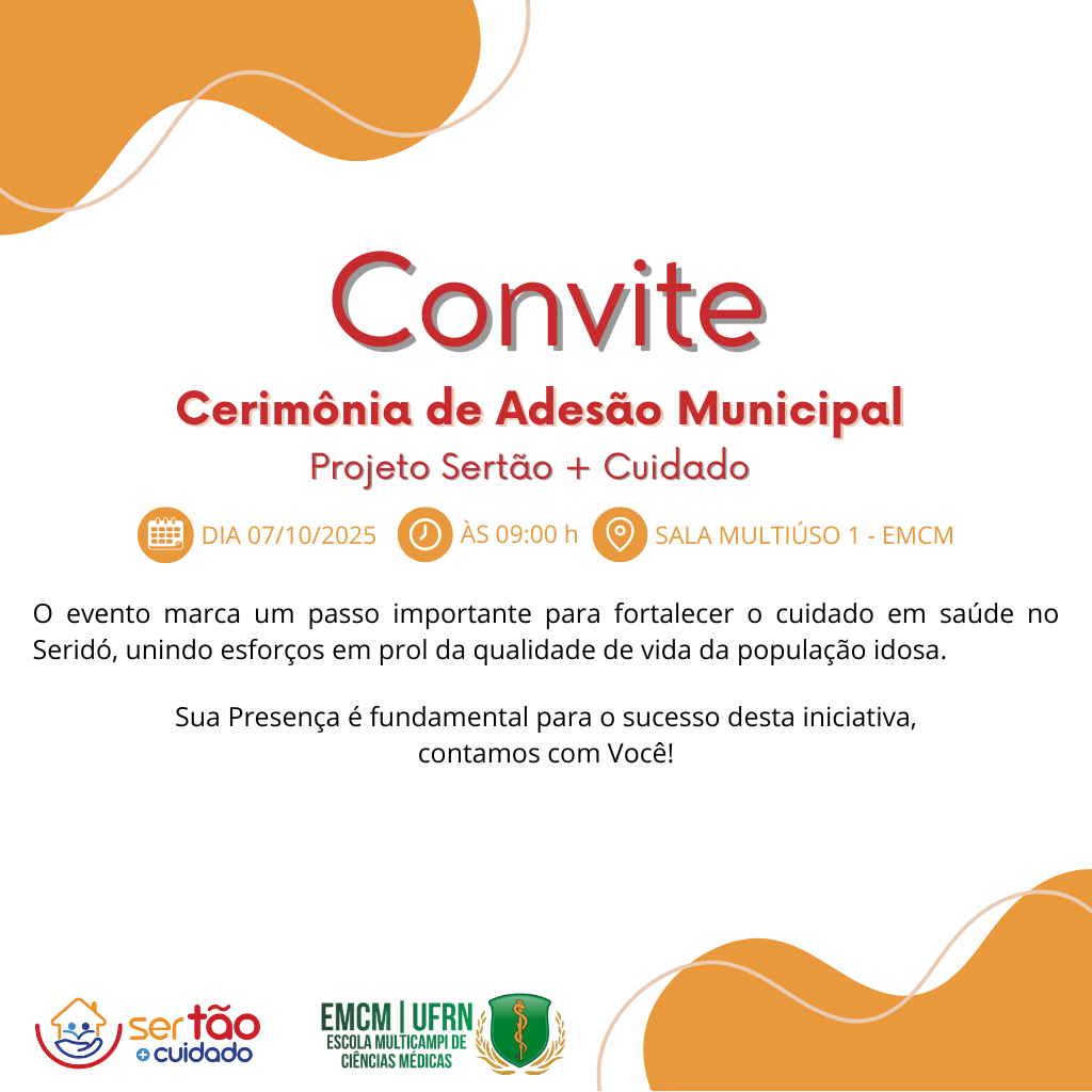 Convite Cerimônia Projeto Sertão + Cuidado